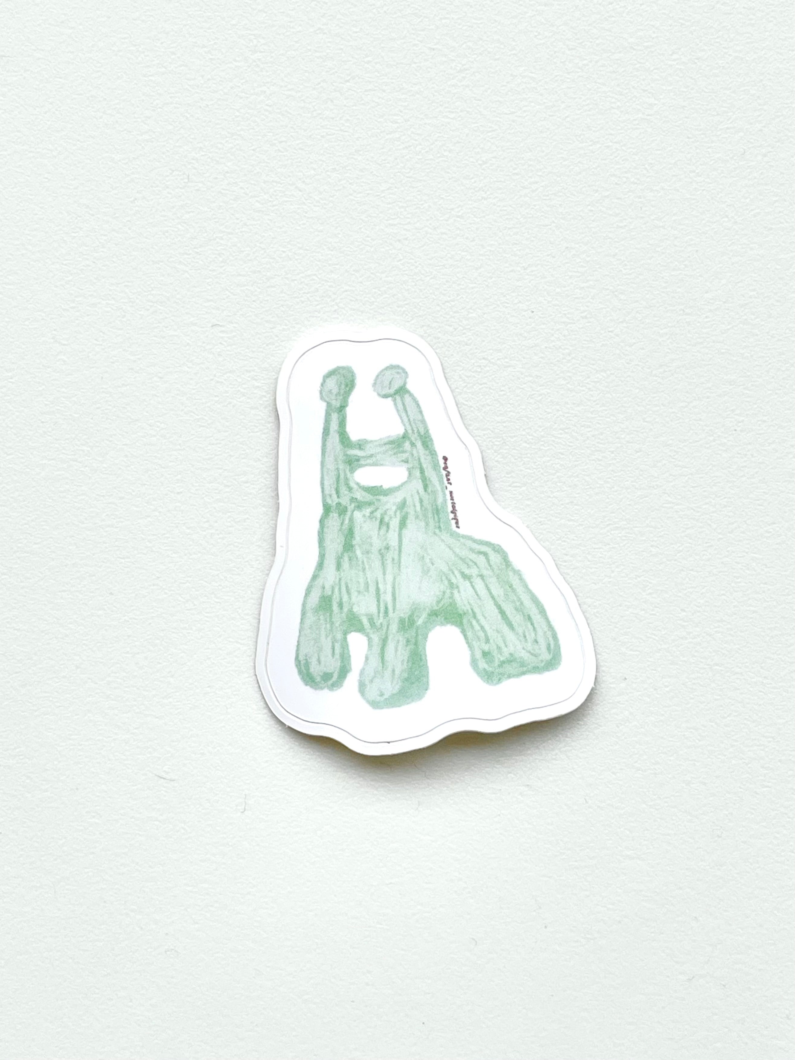 Autocollant chaise vert menthe