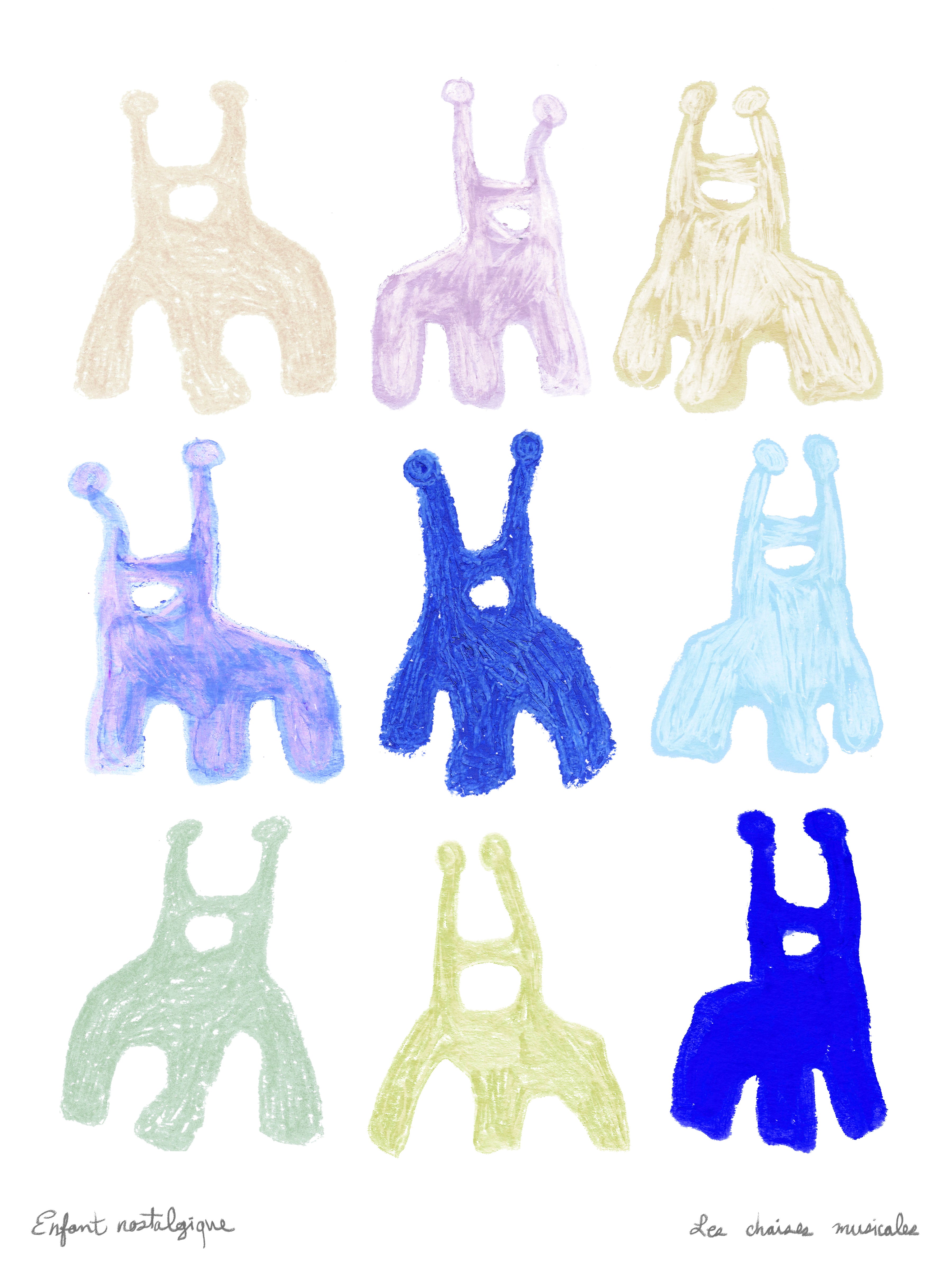 Illustration ''Les chaises musicales no2''